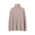Pull en maille 100 % laine de mouton pour femme, pull côtelé sans couture, haut décontracté à manches longues